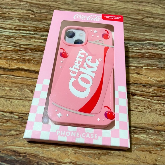 Skinnydip x Coca Cola Pink Cherry Coke iPhone 13 iPhone 14 Phonecase Cover